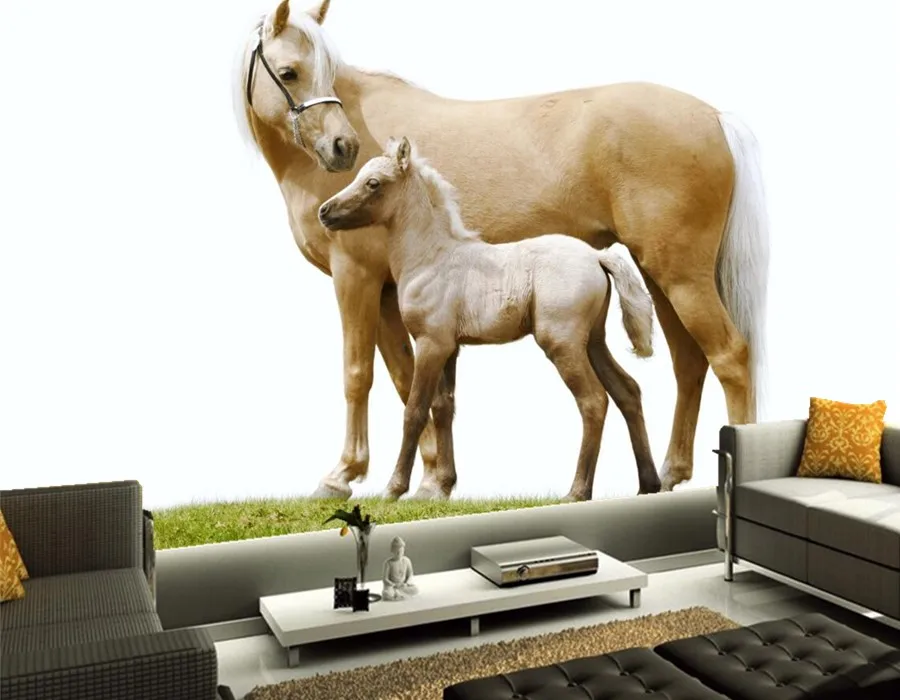 

Custom photo 3d murals,Horses Two Animals hd wallpaper,dining room living room sofa TV wall children bedroom wallpaper 3d mural