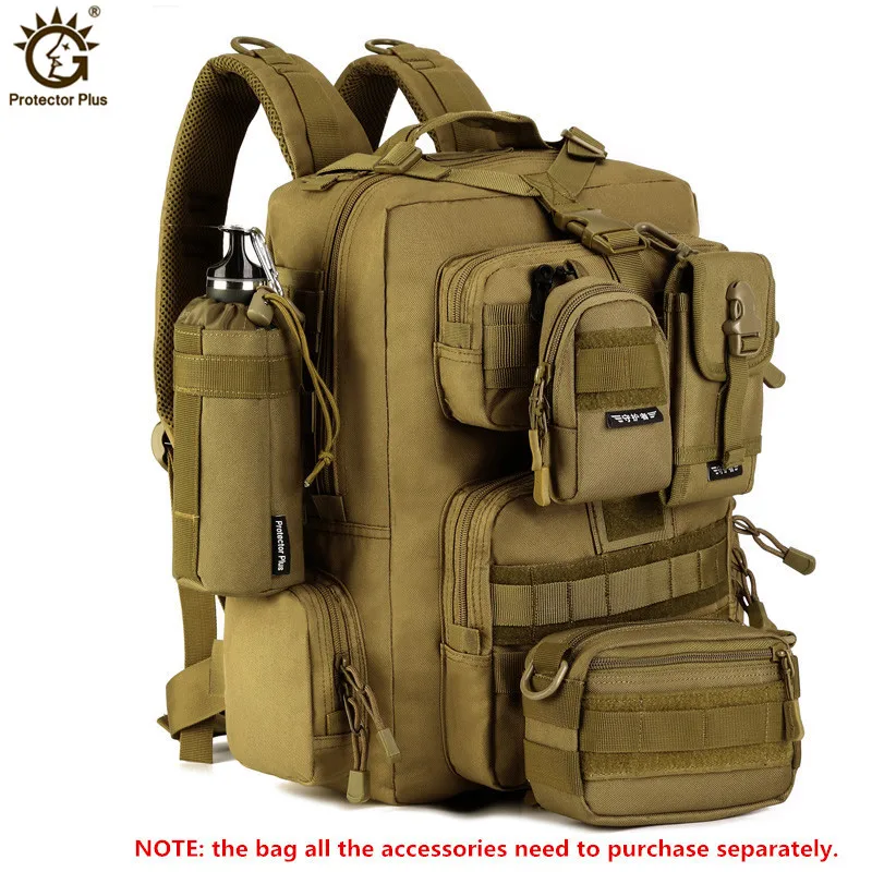 Large Capacity Men's Tactical Backpacks, Climbing Travel Bags, 1000D Nylon, Outdoor Trekking, Camping, Hunting Bag, 30L