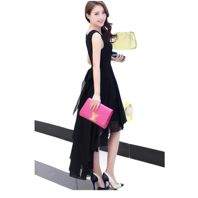 Hot Bohemia Style Women\'s Asymmetric Sleeveless long Dresses Casual Dress Vestidos Femininos For Elegant Women longo D56204