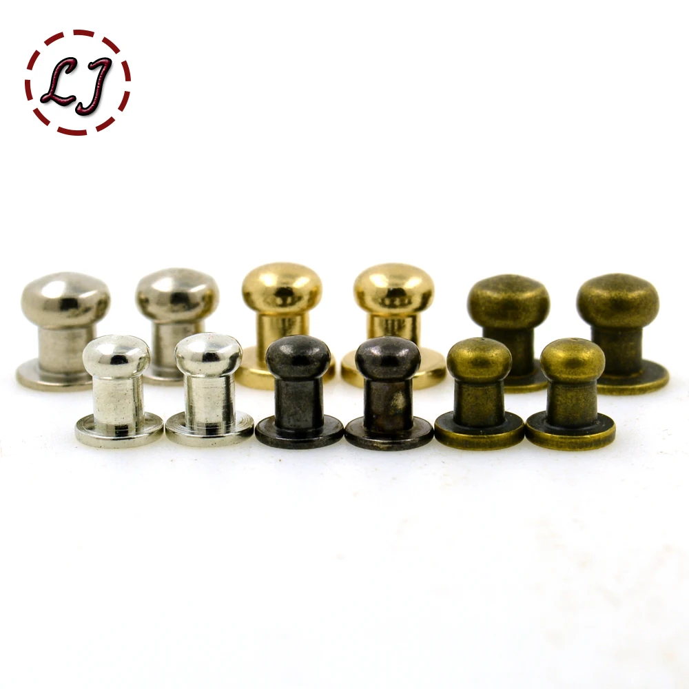 New arrive 30sets/lot alloy screw knob rivets handbag belt shoes watchband metal rivets crafts buckles accessories DIY handmade
