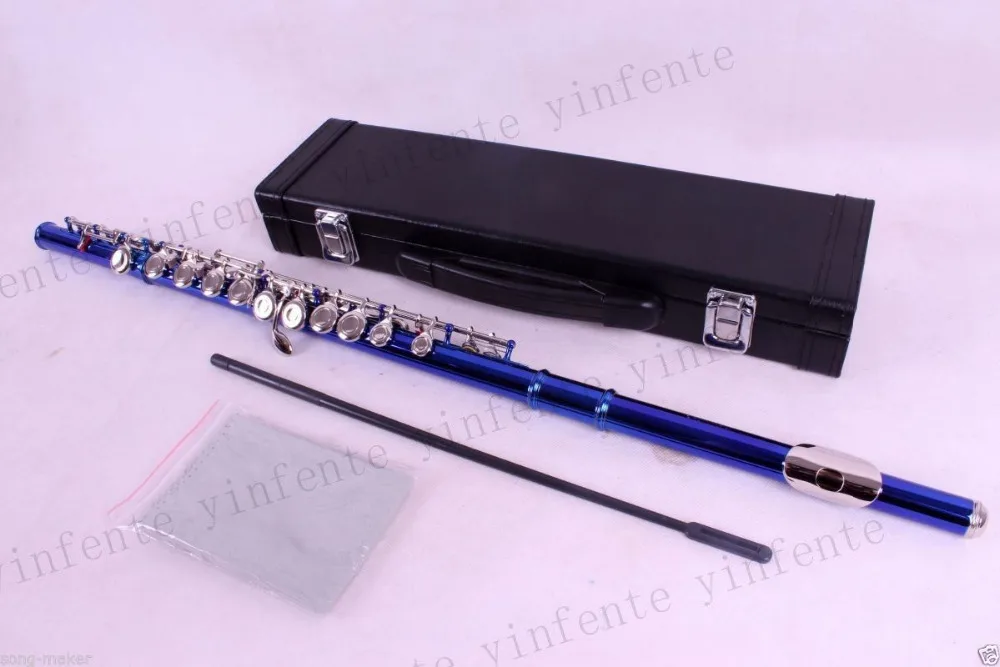 

new flute 16 hole Closed Hole C tone E key Advance Model Red Professional New #1