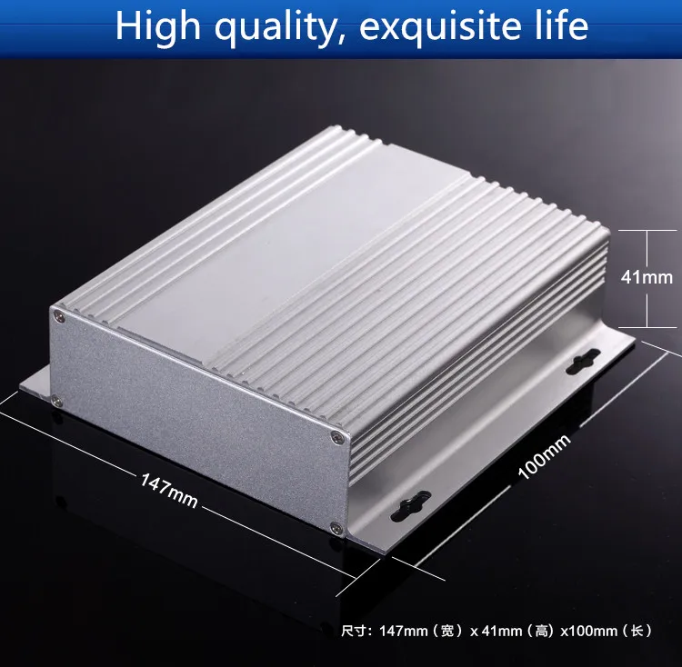 Чехол 147*41*100 мм мини алюминиевый усилитель шасси/инструменты шасси/видео приемник оболочки/AMP корпус/DIY коробка