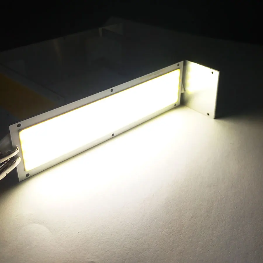 Große Aktion!!! Ultraheller 1300LM 12W COB-LED-Lichtstreifen 12V DC für DIY 12V Lichter Arbeitslampen Home Lampen 120*36MM COB-Chip – Detail 13