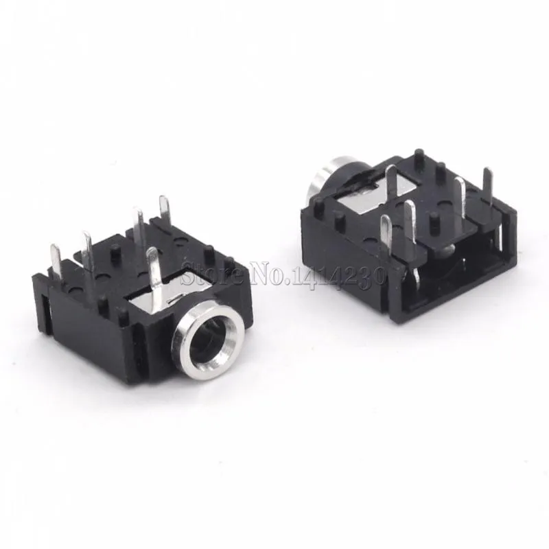 10Pcs 3.5mm Stereo Jack Socket Audio Jack Connector PCB 3F07 PJ-307