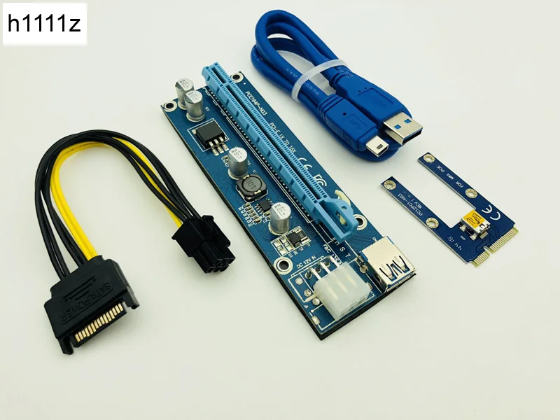 

60 см USB 3,0 Mini PCI-E к PCIe Riser PCI Express 16x расширитель Райзер адаптер карты Райзера SATA к 6-контактному кабелю питания для майнинга BTC