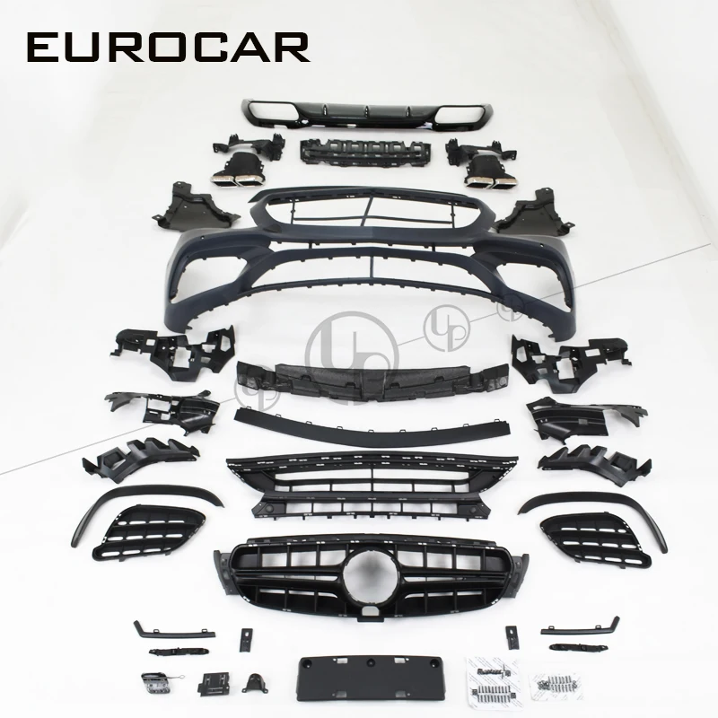 PP E CLASS W213 body kit for W213 E200L E300L 2017y~ E63 body kits W213 front bumpe grille rear bumper exhaust tips