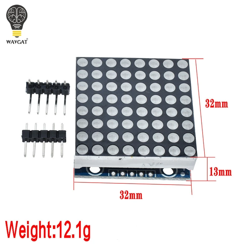 MAX7219 dot matrix module microcontroller module display module finished goods , Can be together for arduino programming