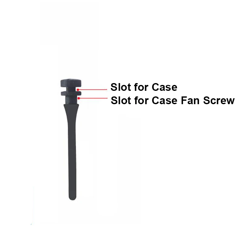 20pcs/lot Computer PC Case Fan Mounting Pin Anti Rivets Silicone Shock Absorption Reduction Noise Vibration Silicone Screws