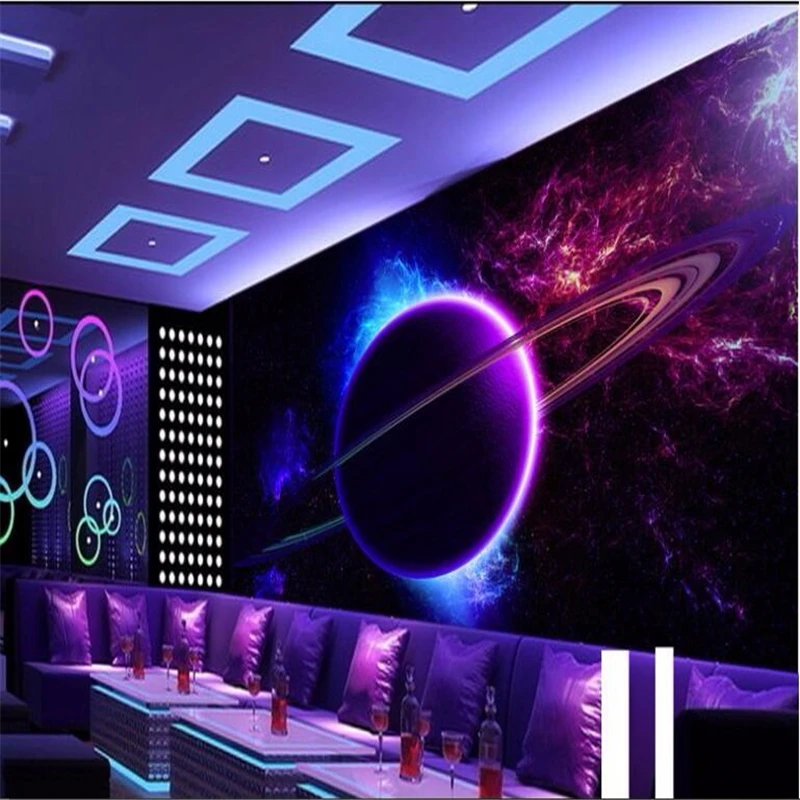 

Beibehang 3d wallpaper murals Custom wallpaper KTV large mural wall paper photo universe 3 d sitting room sofa bedroom wallpaper