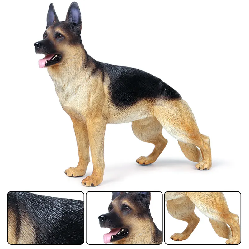 Oenux Lifelike Dog Animals Doberman Pinscher Rottweiler Dalmatian Guard Dog Action Figures Cute Pet Model Collection Toys Gift image 4