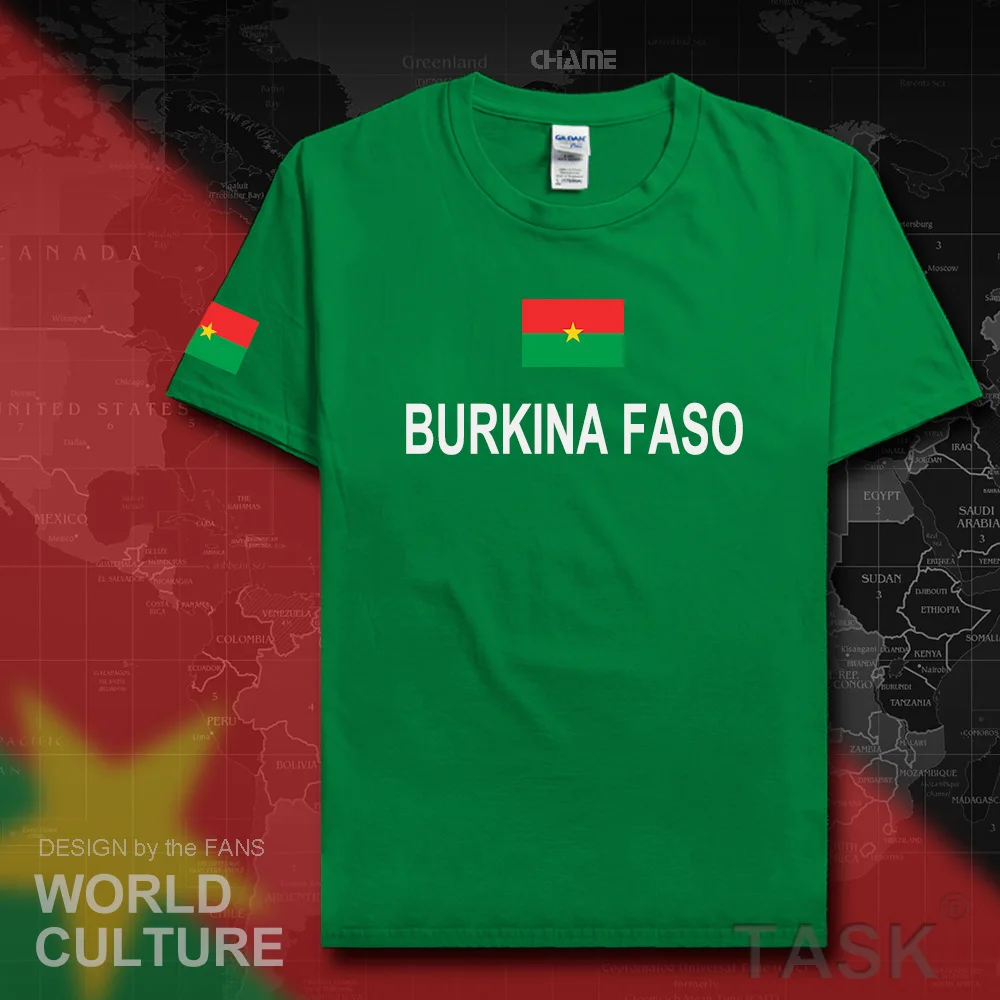 Burkina Faso мужские футболки мода 2017, трикотаж национальной сборной, футболка из 100% хлопка, одежда, футболки с спортивным флагом страны BFA Burkinabe