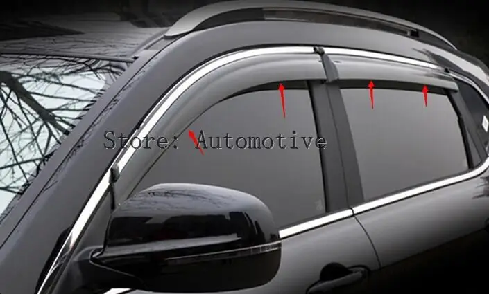 

window visor sun rain shade shield guard protector deflector For ford Edge 2015 2016 2017