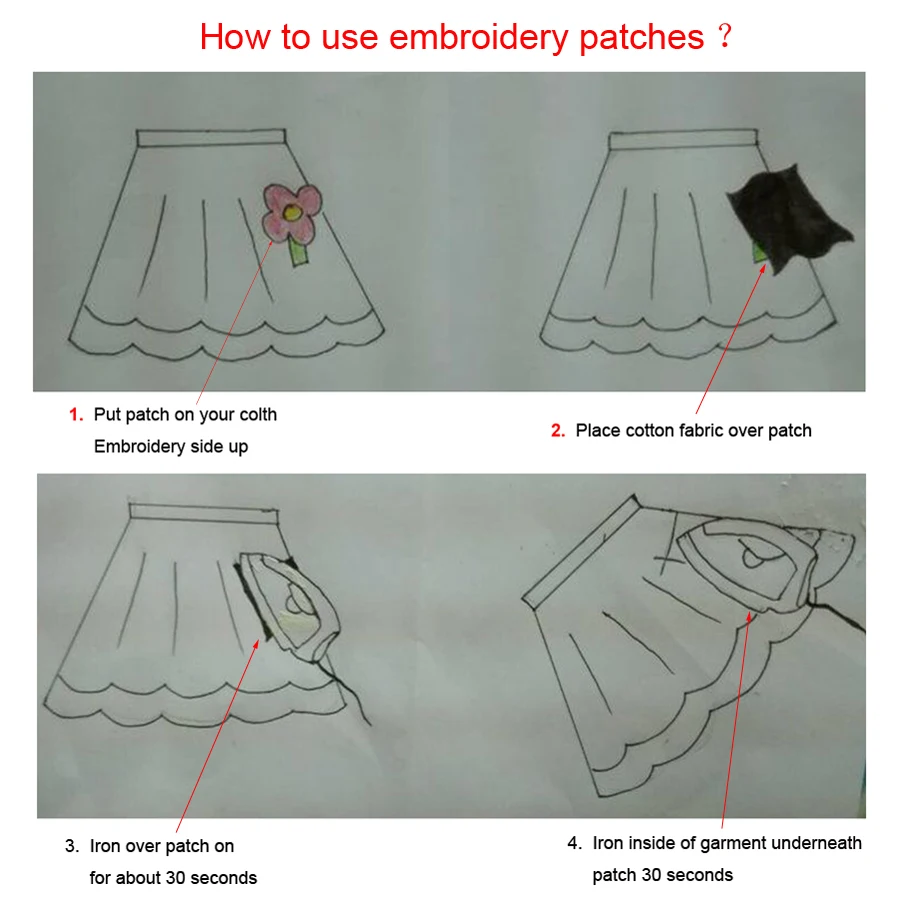 Juego de parches mixtos al azar, pegatinas de dibujos animados para coser con plancha, apliques bordados bonitos para ropa, 10/20 unidades por lote