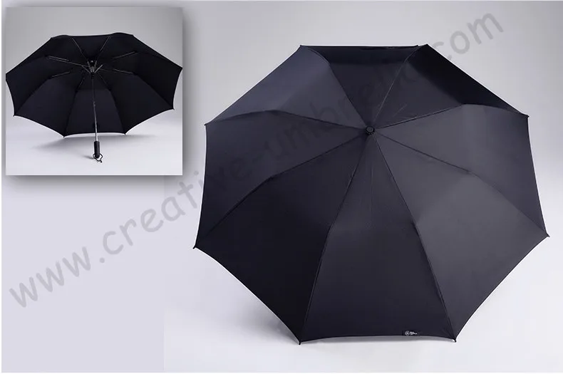 120cm 3 persons two fold auto open hex-angular 50T steel windproof anti-thunder fiberglass mini golf umbrellas sport parasol