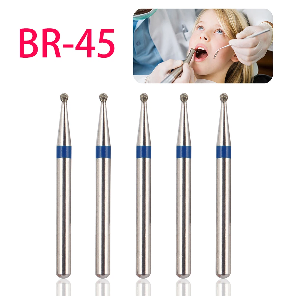 10pcs/pack BR-31 Dental Diamond Burs Drill Dentistry Handpiece Handle Diameter 1.6mm Dentist Tools BR-41 TR-13 FO-32 SF-41