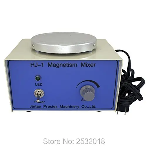 HJ-1 Laboratory Magnetic Stirrer Plate 2400RPM,Magnetism Mixer,1000ml Volume ,with Magnetic Stir bars,220v/110v