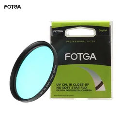 FOTGA-UV filtro para Canon, câmera Nikon DSLR, UV-IR filtro cut, passagem infravermelha UV, vidro óptico de raio X, 52mm, 58mm