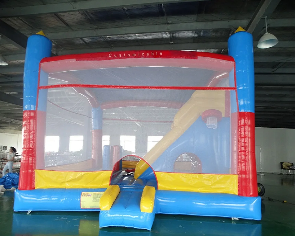 Portable Inflatable Bounce Castle with Air Blower - Easy Setup for Indoor and Outdoor Use