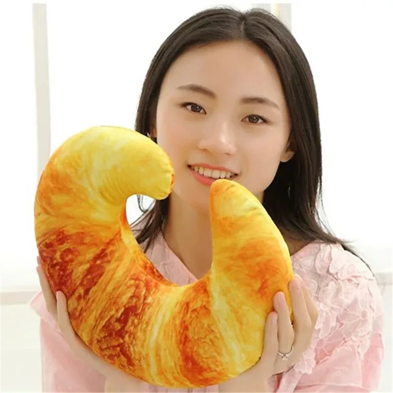 30cm One Piece Creative Chili Eggplant Shrimp Bread Sleeping Pillow Kids Soft PP Cotton Food Simulation Toys 4 Style