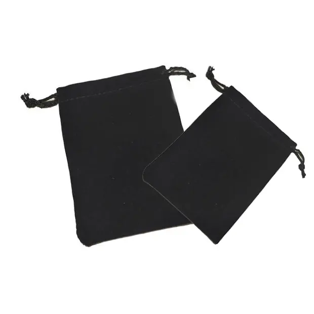 

10*12cm 1000pcs Black Velvet Bags For Jewelry Pouch Gift Bag Package With Drawstrings Bag Wed/necklace Diy Women Flannel Display