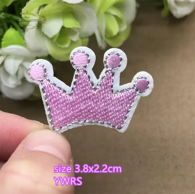 1 pcs Colorful Crowns Dots embroidered iron on popular patches cloth accessories bag hat repair Appliques phone decor diy image 5