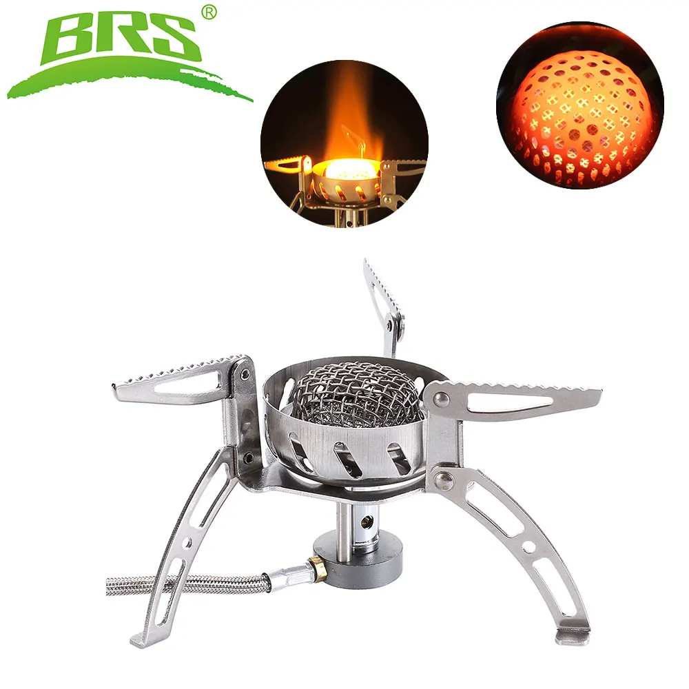 BRS Gas Stove Windproof Camping Outdoor picnic infrared stove Folding Split Stove Outdoor Hiking Gas Stove Furnace