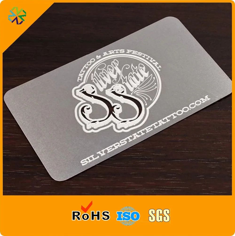 Hot!! New arrival custom luxurious stainless steel engraved metal sublimation business card