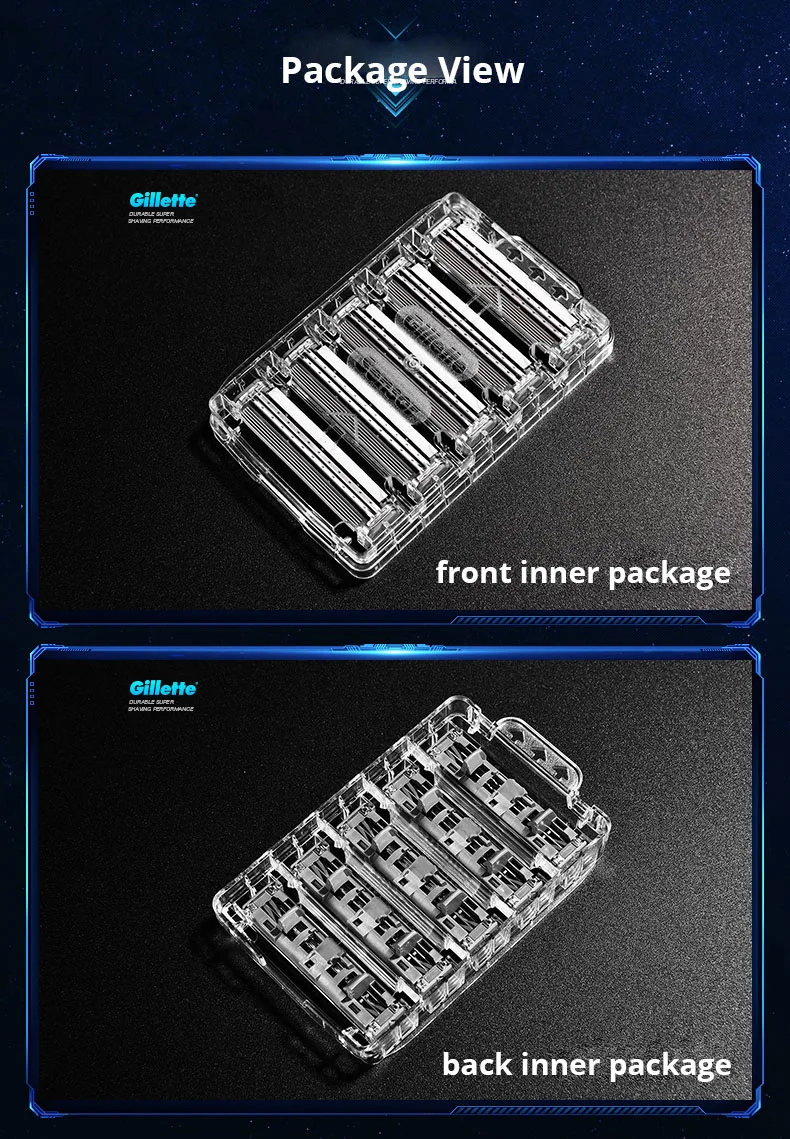 Männer Gillette Razor Vector 3 Series,Mann Manueller Bartentferner,Nano 3-Schicht Stahlklingen, Schneller Ersatz Rasierkopf,Männer Rasiermesser – Detail 9