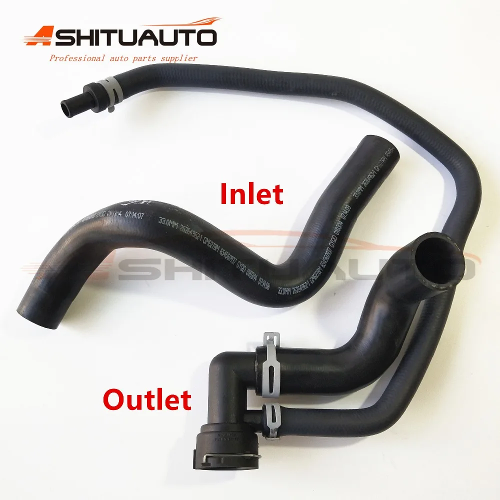 AshituAuto (2Pcs/set) Original Engine Coolant  Inlet Hose & Outlet Hose pipes for Chevrolet Cruze OEM# 9014054 9048538