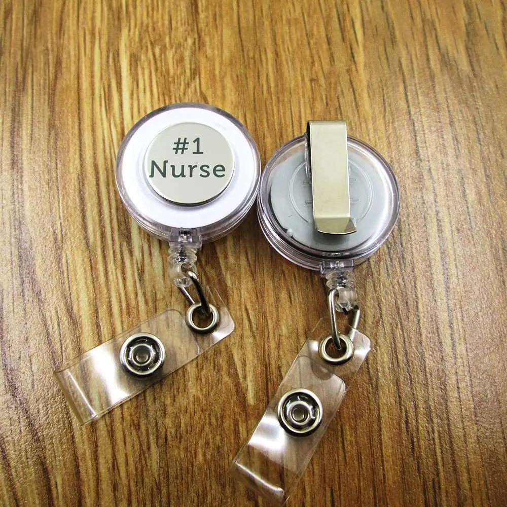 #1 nurse ID Badge Reel for Docter Nurse Teacher Student retractable recoil id badge holder nurse gift