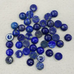 Fashion top quality natural Lapis Lazuli round cab cabochon beads 10mm for jewelry Accessories wholesale 50pcs/lot  free