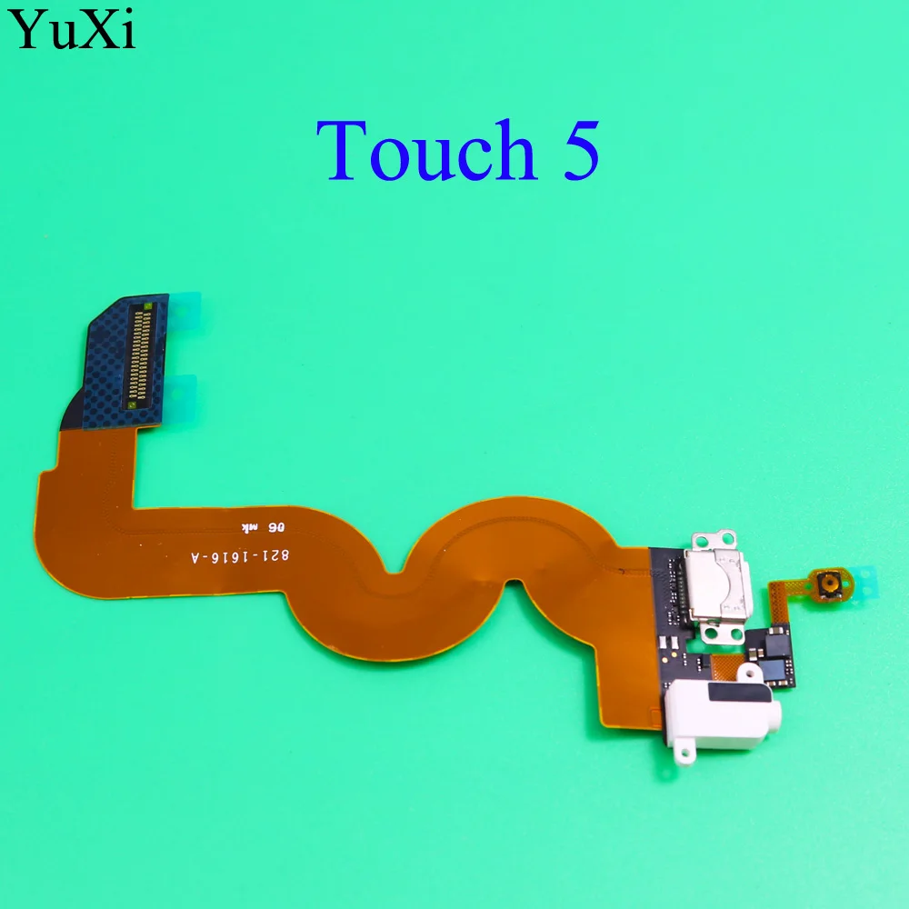 YuXi New Touch 5 USB Charger Charging Dock Port Audio Jack Headphone Flex For iPod Touch5 5th Gen Home Button Flex Cable