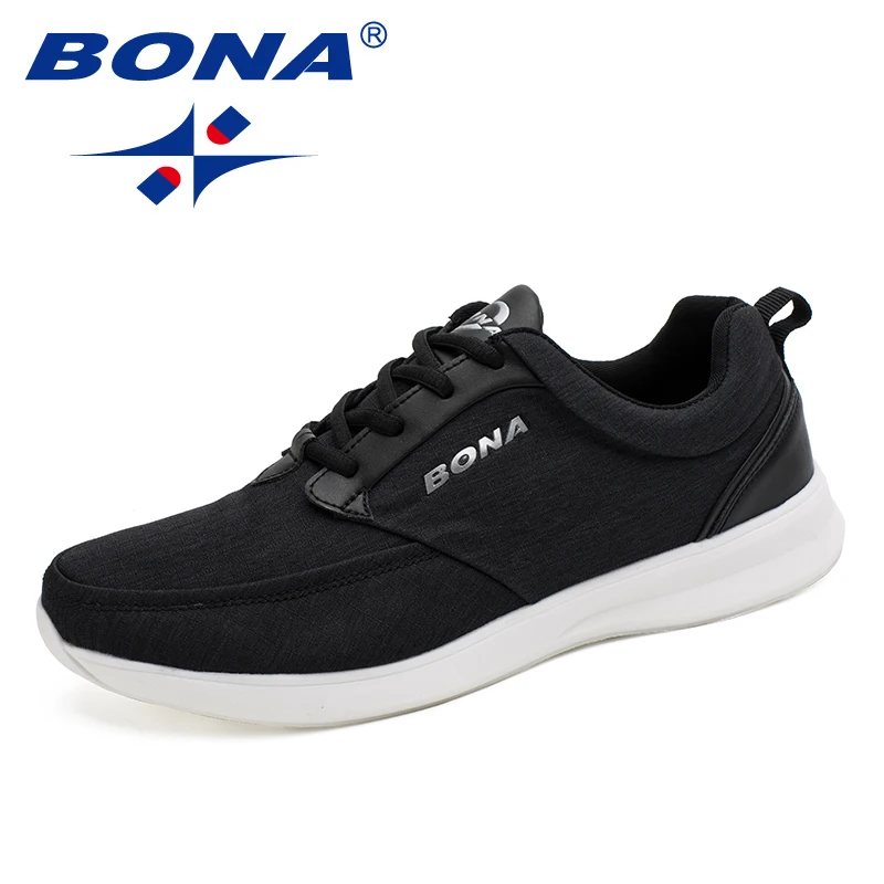 BONA New Popular Classics Style Men Walking Shoes Lace Up Men Shoes Outdoor Jogging Shoes Comfortable Sneakers