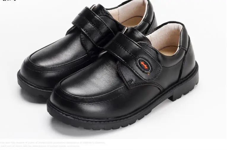 Chaussures de mariage en cuir véritable pour garçons, chaussures de marque noires pour enfants, chaussures formelles pour garçons, nouvelle