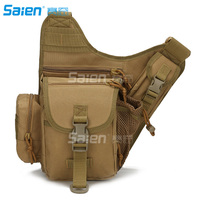 Outdoor Sport Military Women and Men's Multi-functional Tactical Messenger Shoulder Bag with Patch for Hunting Hiking Cycling