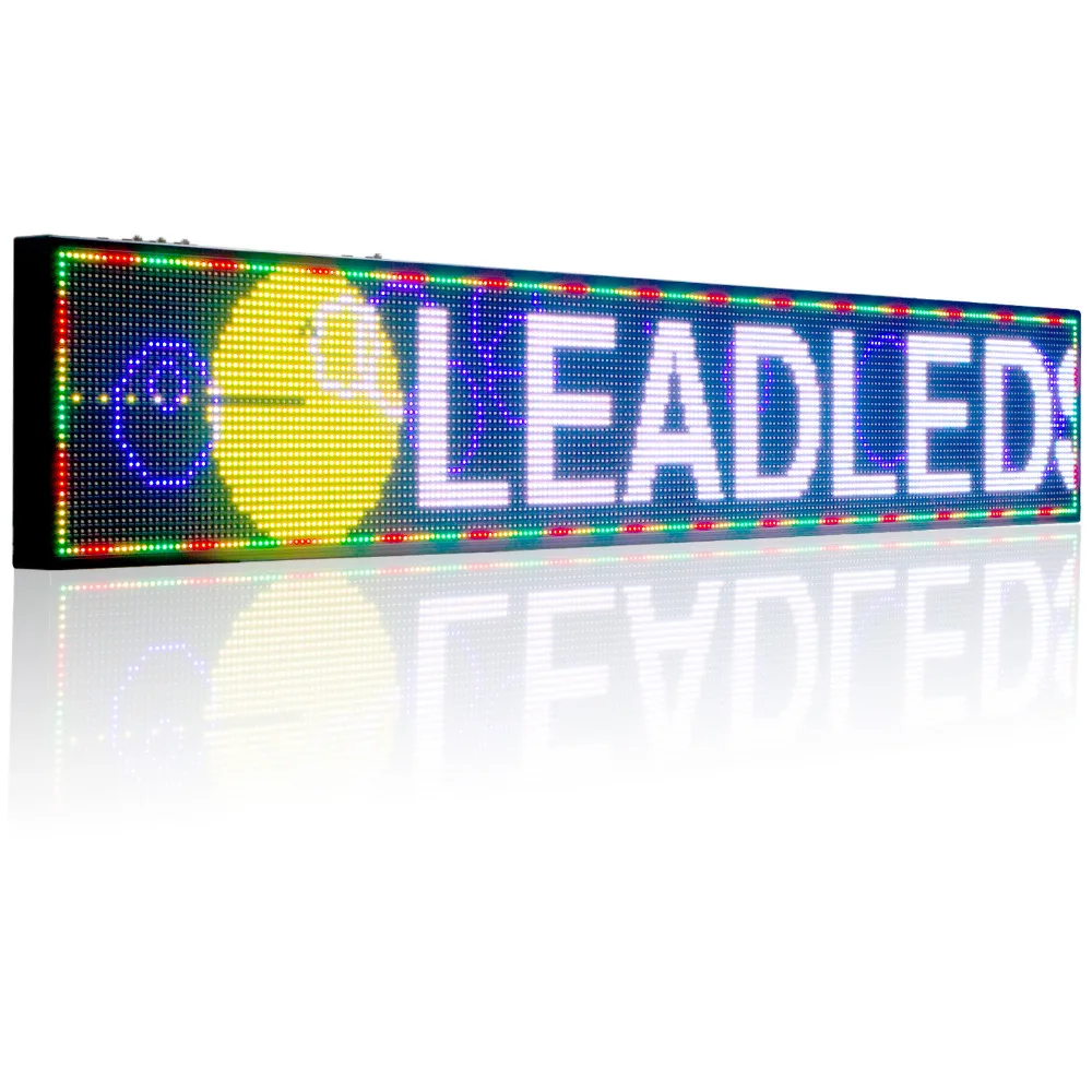 P10 SMD Full Color LED Sign indoor Programmable Led Window Moving Message Led  Display Board