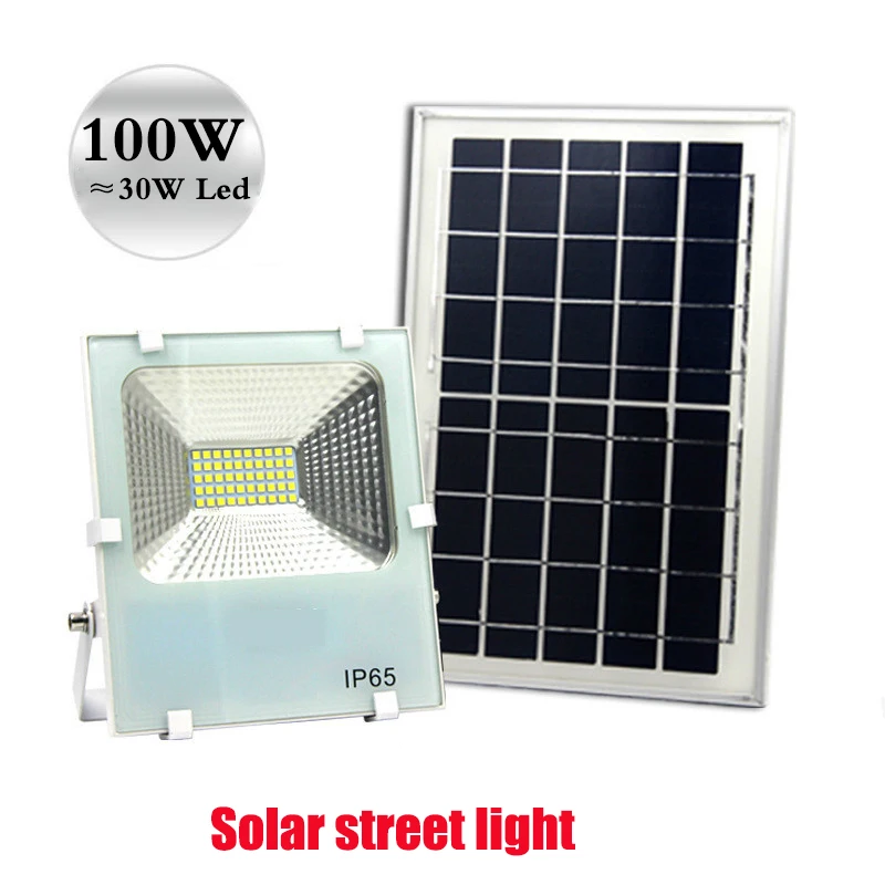 Solar Flood Light Garden Street Factory Stall Garden Outdoor Spot Light Smart Lights