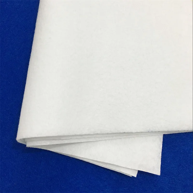 Soft white Non Woven Felt Fabric Sheets Fiber Thick Kids DIY Craft Assorted Fabric Square Embroidery Scrapbooking Craft   AA8503