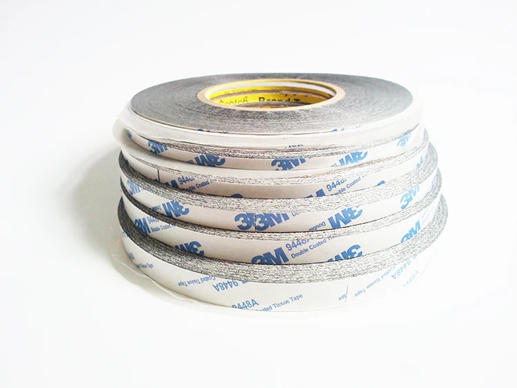 1~4mm Wide choose, Original 3M Double Sided Adhesive Black Tissue Tape for cellphone Frame LCD Repair, Widely Use, 50M/roll