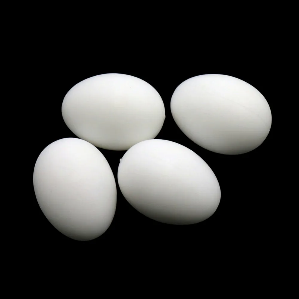 6 Pcs Plastic Poultry Feeding Supplies False Eggs Simulation Solid Pigeon Eggs Pigeon Supplies