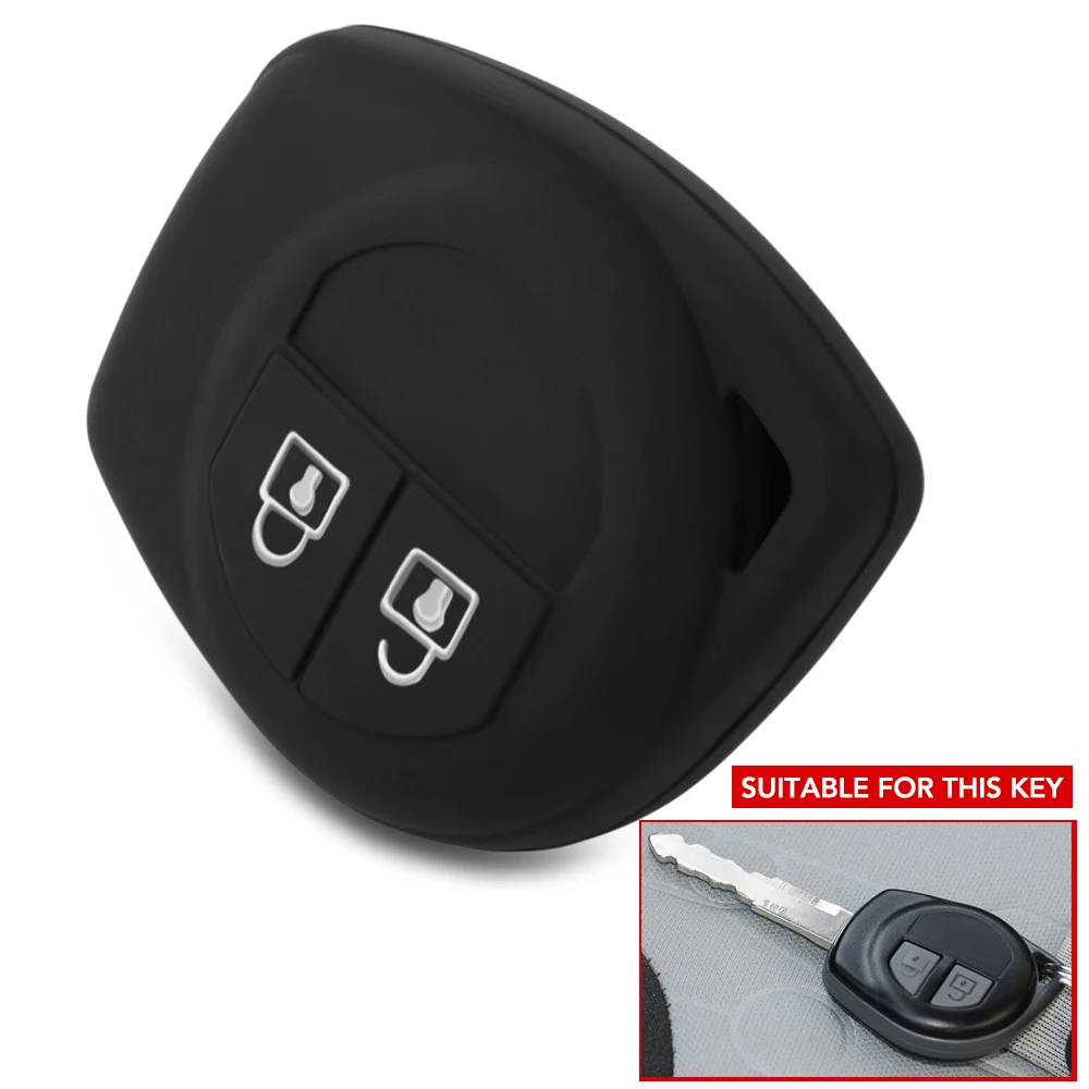 2 Buttons Car Key Case Cover For Suzuki Amagatarai Grand Vitara Swift Ignis SX4 Liana Aerio Vitara Jimny Vitara XL7 1pc Silicone