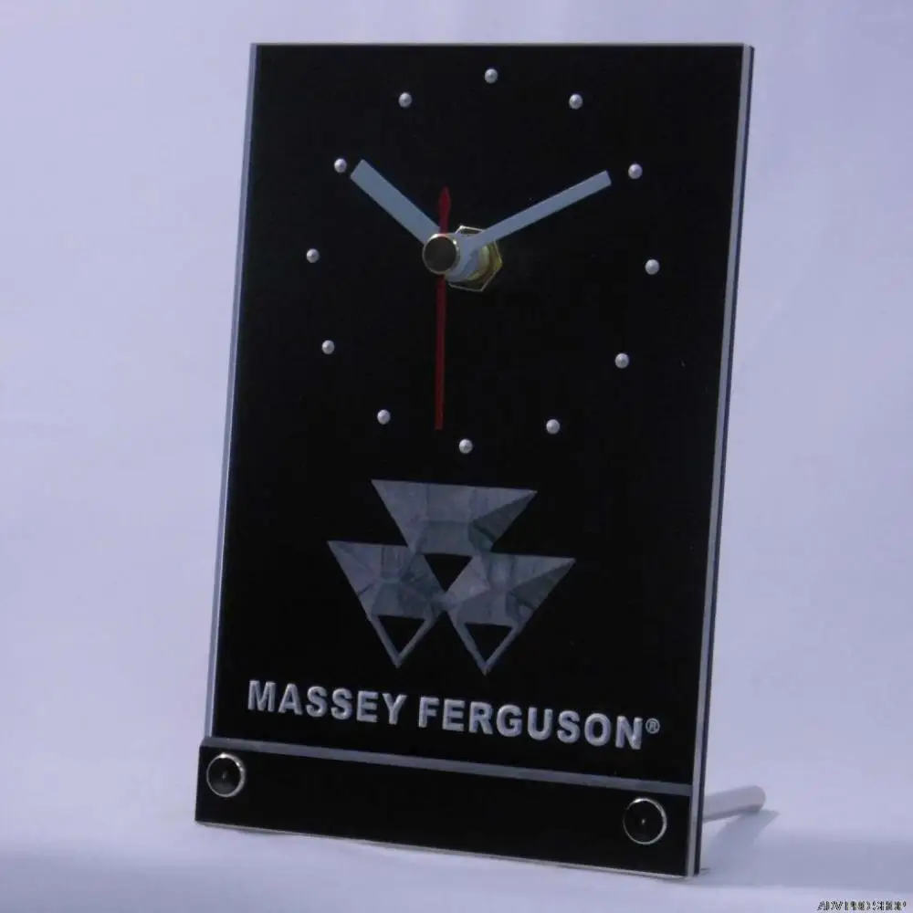 tnc0177 Massey Ferguson Tractor Table Desk 3D LED Clock