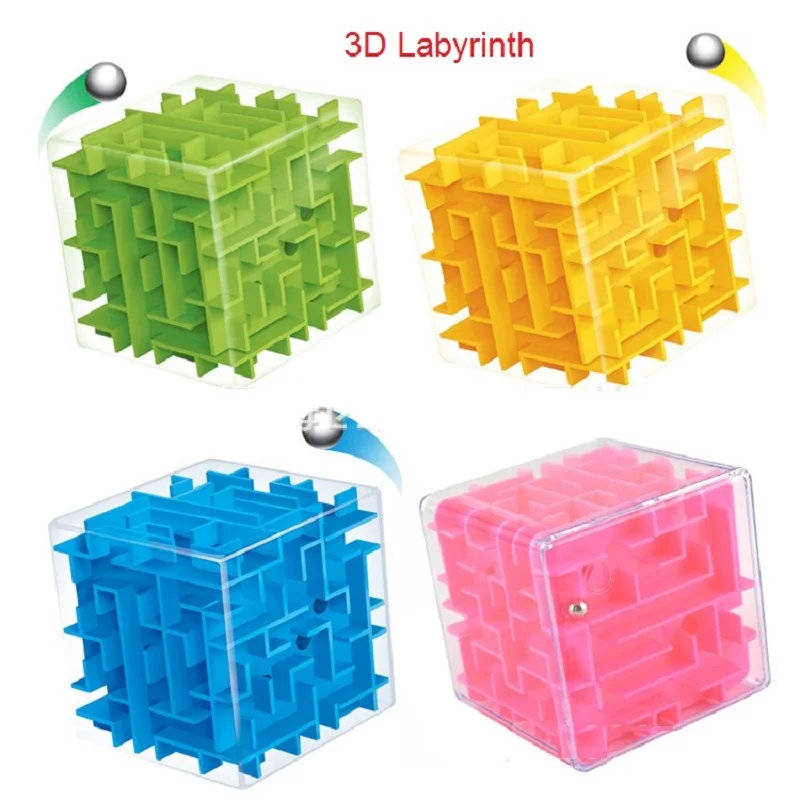 3D Maze Puzzle Cube Speed Cube Labyrinth Rolling Ball Toys Puzzle Game Cubos Magicos Learning Toys Best Gift For Children