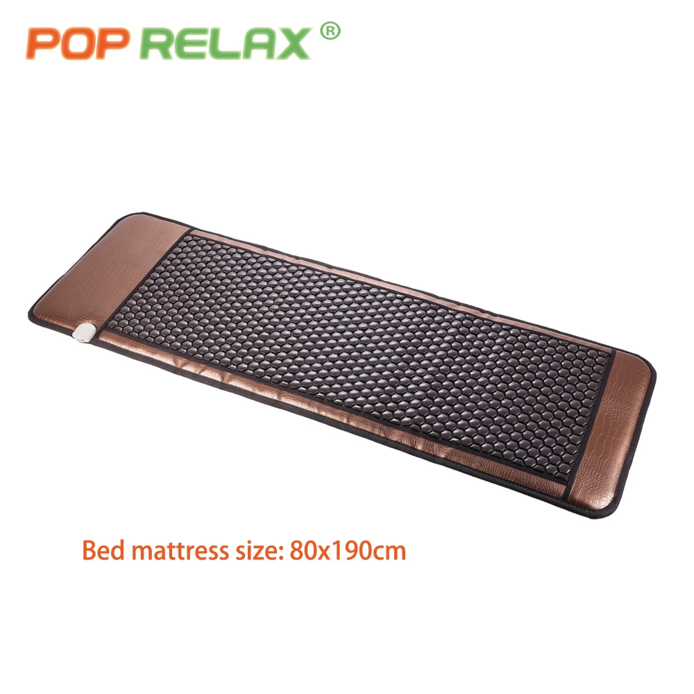 

POP RELAX Korea tourmaline 900 stone bed mattress bio germanium jade thermal heating health care infrared therapy mat 80x190cm