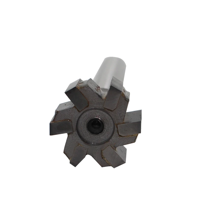 Cortador de fresa de liga de 6 sulcos, 2 peças 25mm * 12mm, haste reta, ranhura de carboneto