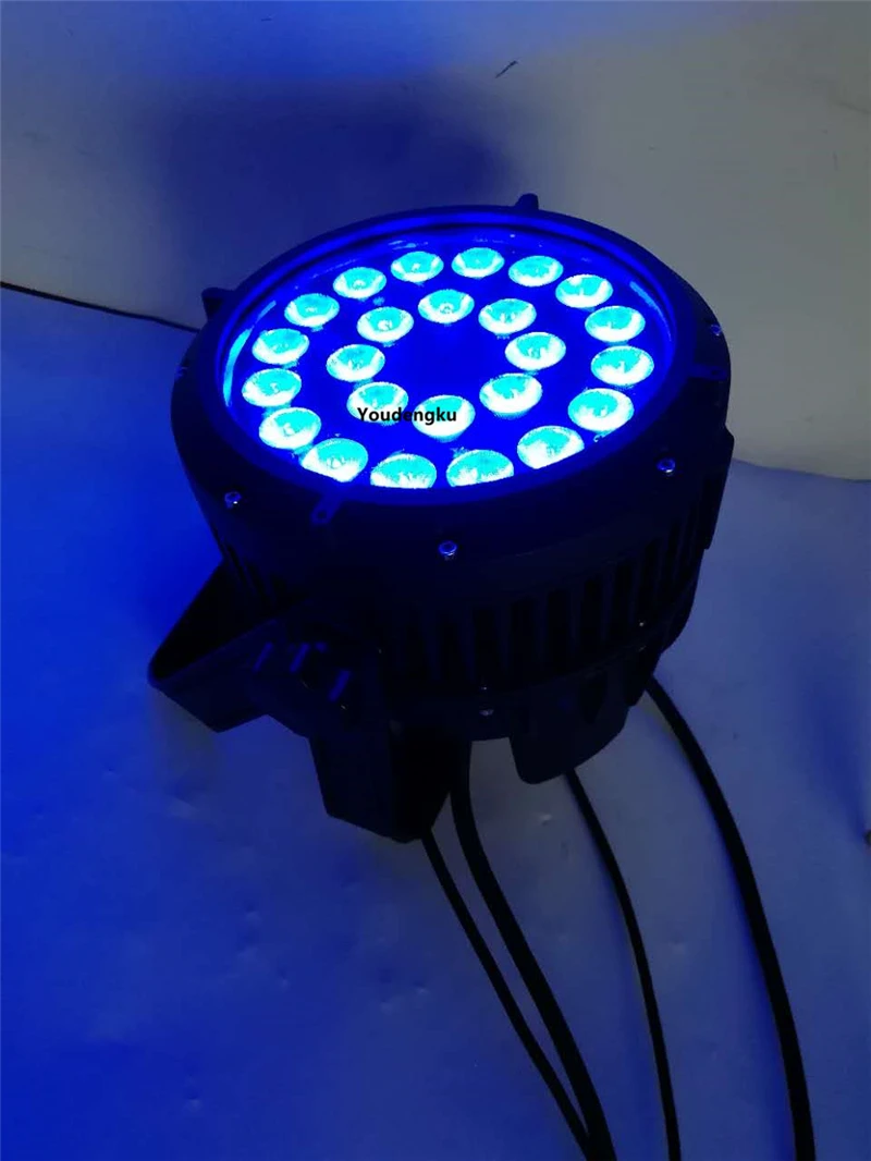 6 pieces  24 x 15w 5 in 1 led par waterproof outdoor disco light par 64 ip65 rgbwa led par light