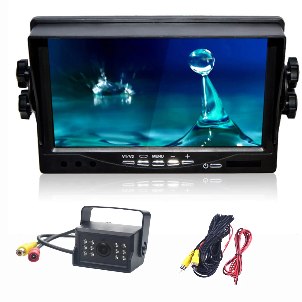 

LED Reverse Camera 7" TFT LCD Monitor For Truck Bus Parking Assistance Monitors S DC 9V-35V Car Monitors