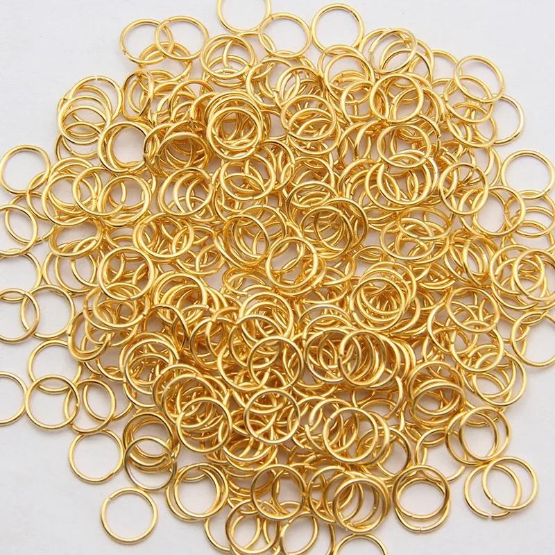 200PC/Lot Metal DIY Jewelry Findings Open Single Loops Jump Rings For Jewelry Necklace Bracelet Chain Connector Crafts Material