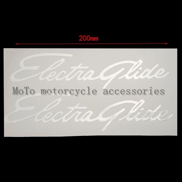 Motorcycle Silver plating fuel tank exquisite decorative decal stickers For Electra Glide