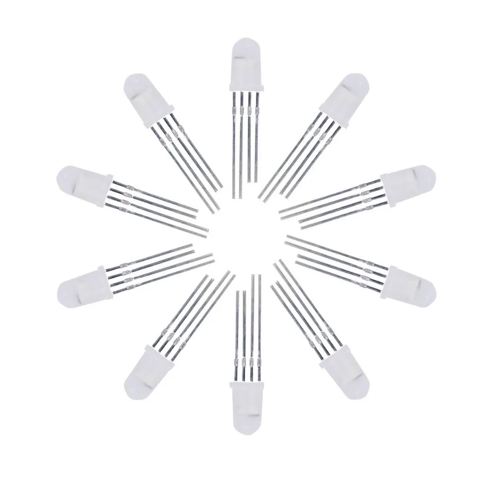 100PCS WS2812D APA106 P9823 WS2812 WS2811 F5 F8 RGB LED CHIP Light BEADs DC5V ADDRESSABLE IC BUILT-IN LAMP